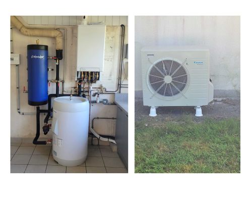 INSTALLATION POMPE A CHALEUR HYBRIDE GAZ