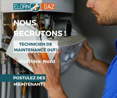 ELORN GAZ RECRUTE UN TECHNICIEN DE MAINTENANCE